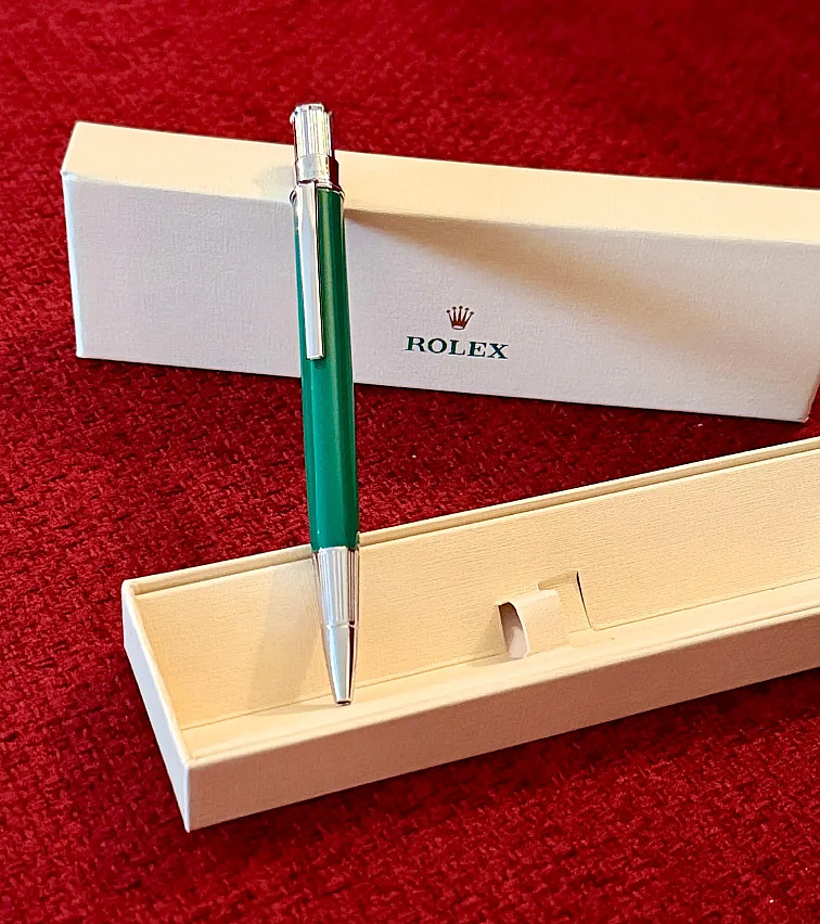 Rolex Oyster Ballpoint Pen Emerald Green Luxury Writing Pen - Full Box Authentic