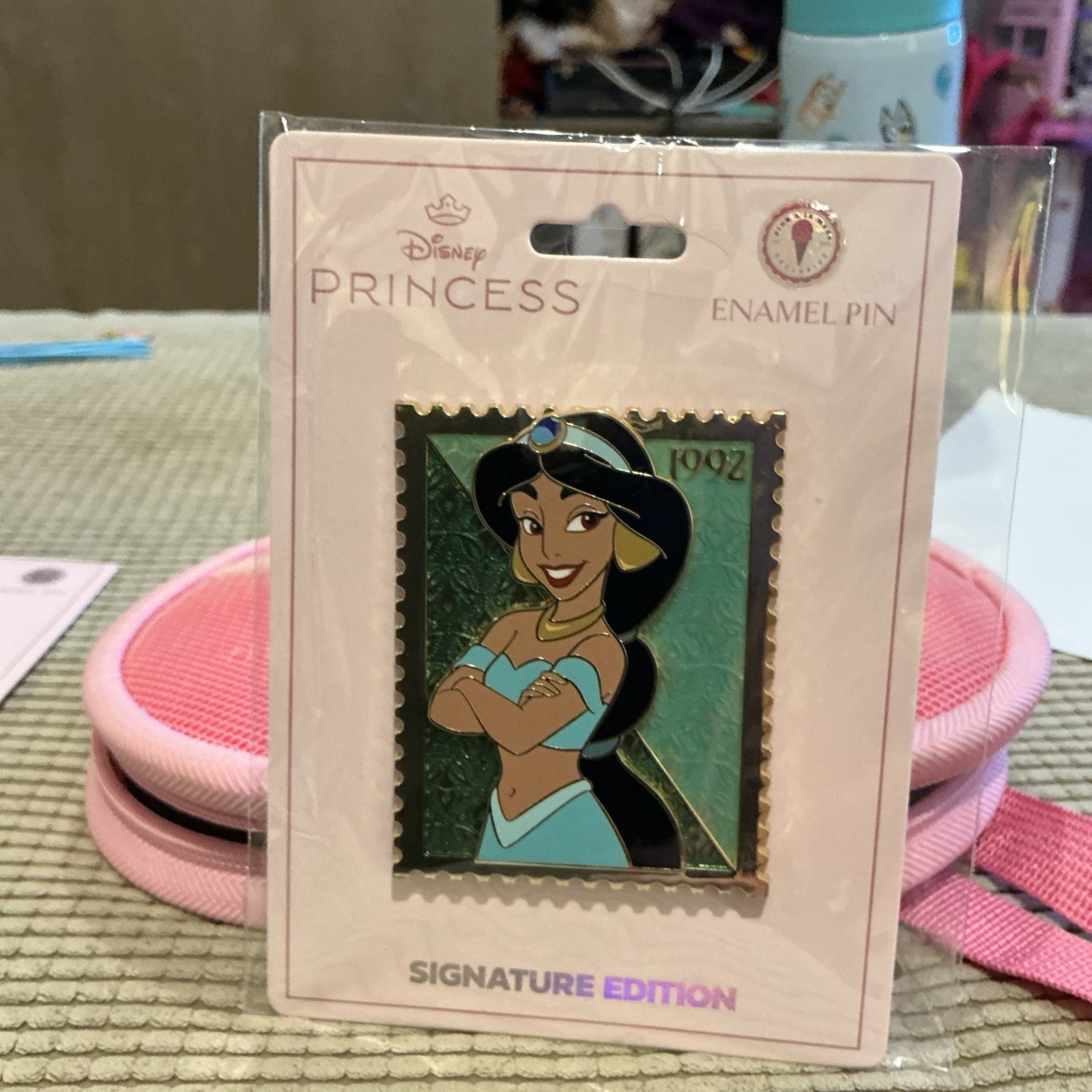 Jasmine Aladdin  Pink a La Mode (PALM) Royal Stamp Jumbo Pin LE 400 