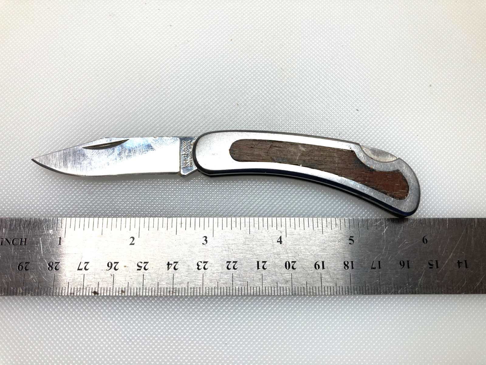VTG Rare Kershaw Rogue 2000 Japan Pocket Knife - Wood