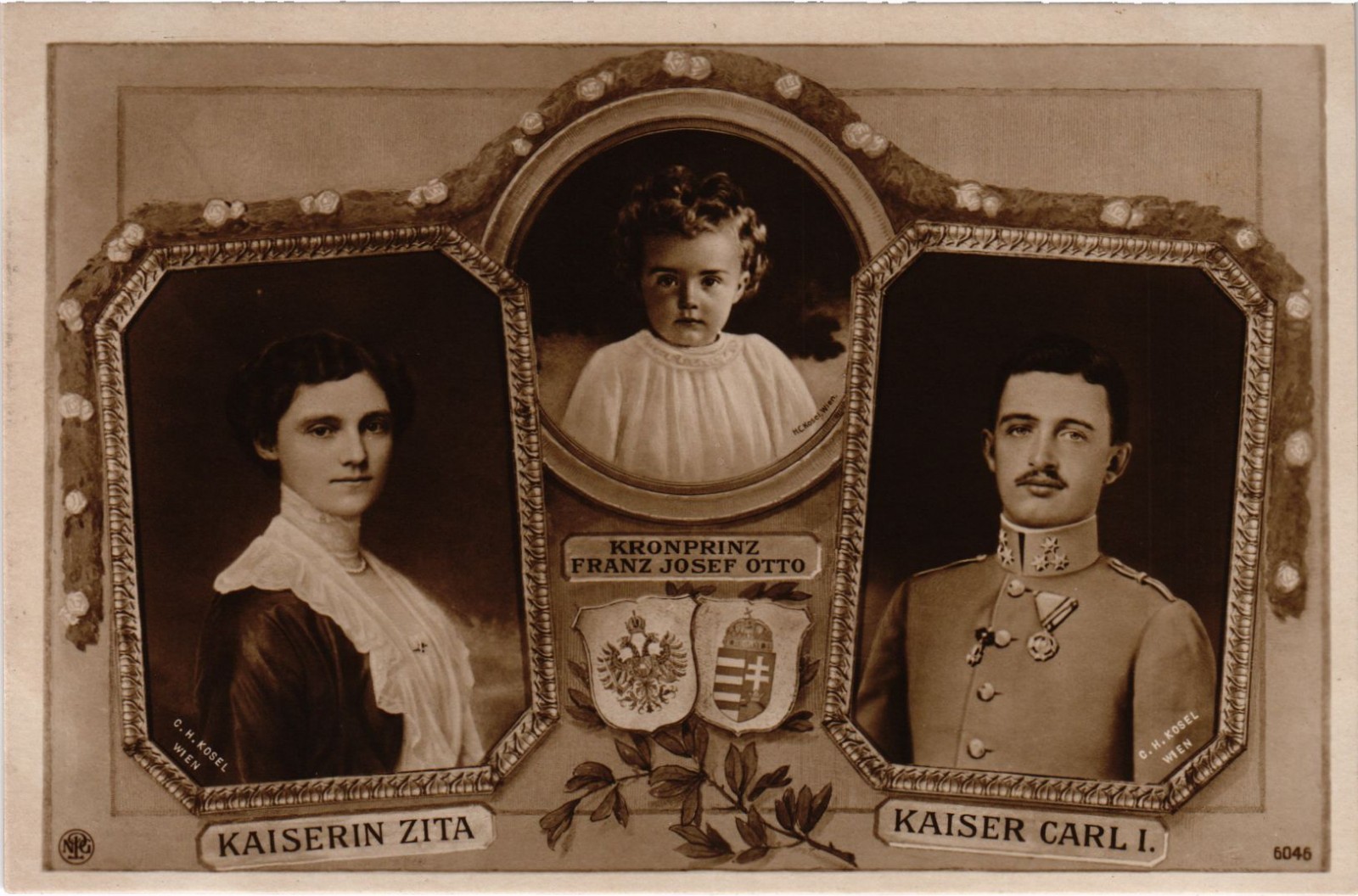 PC ROYALTY, AUSTRIA, HABSBURG, KAISER KARL, Vintage Postcard (b66764)