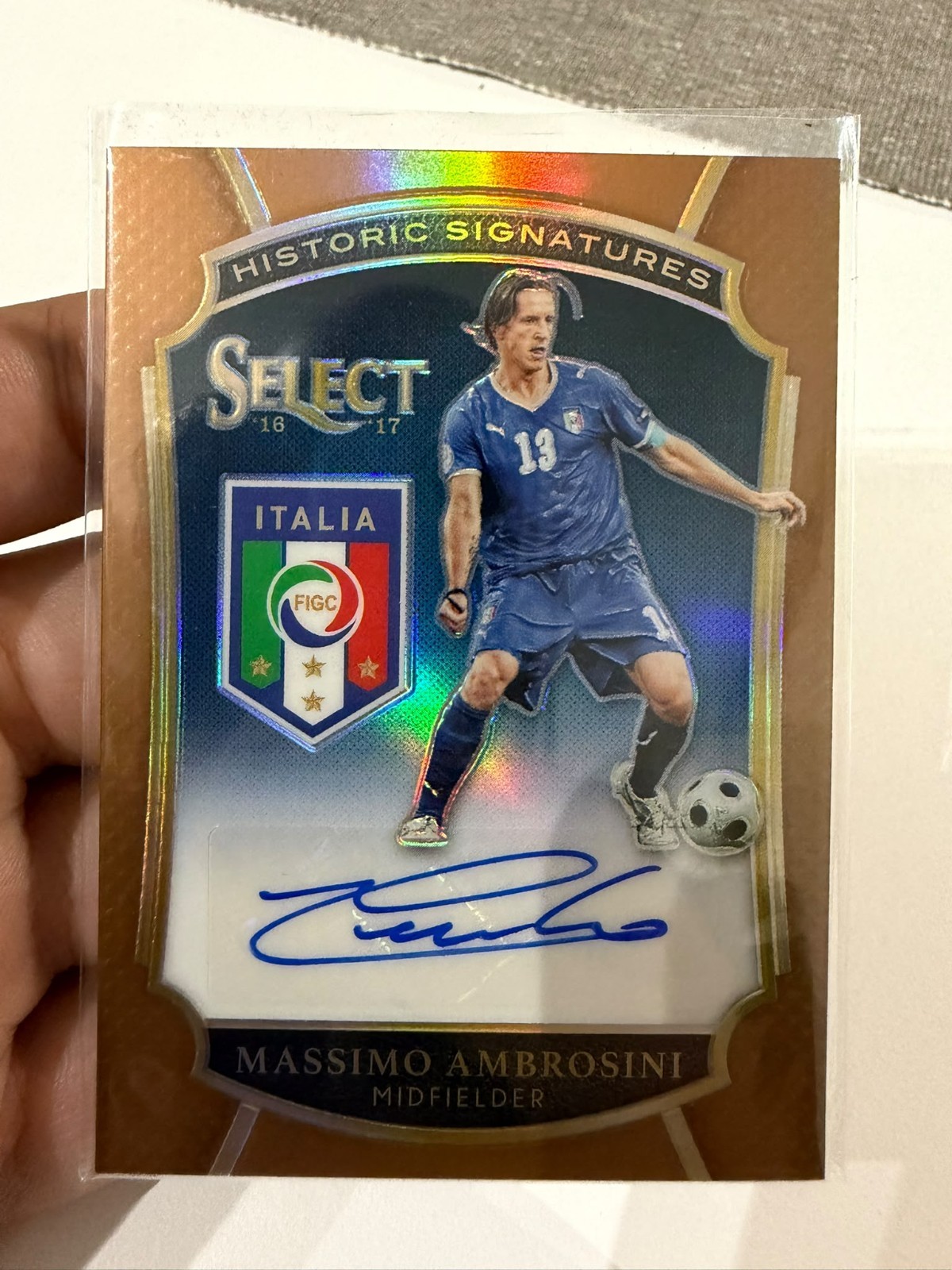 Select FIFA Soccer 2016 2017 Massimo Ambrosini Historic Signatures /49 Italy