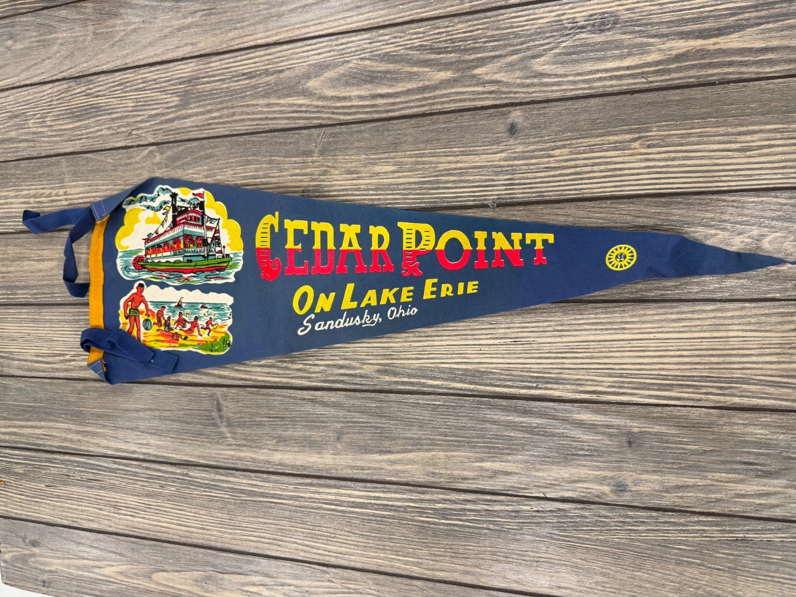 Vintage Cedar Point Pennant Flag 30