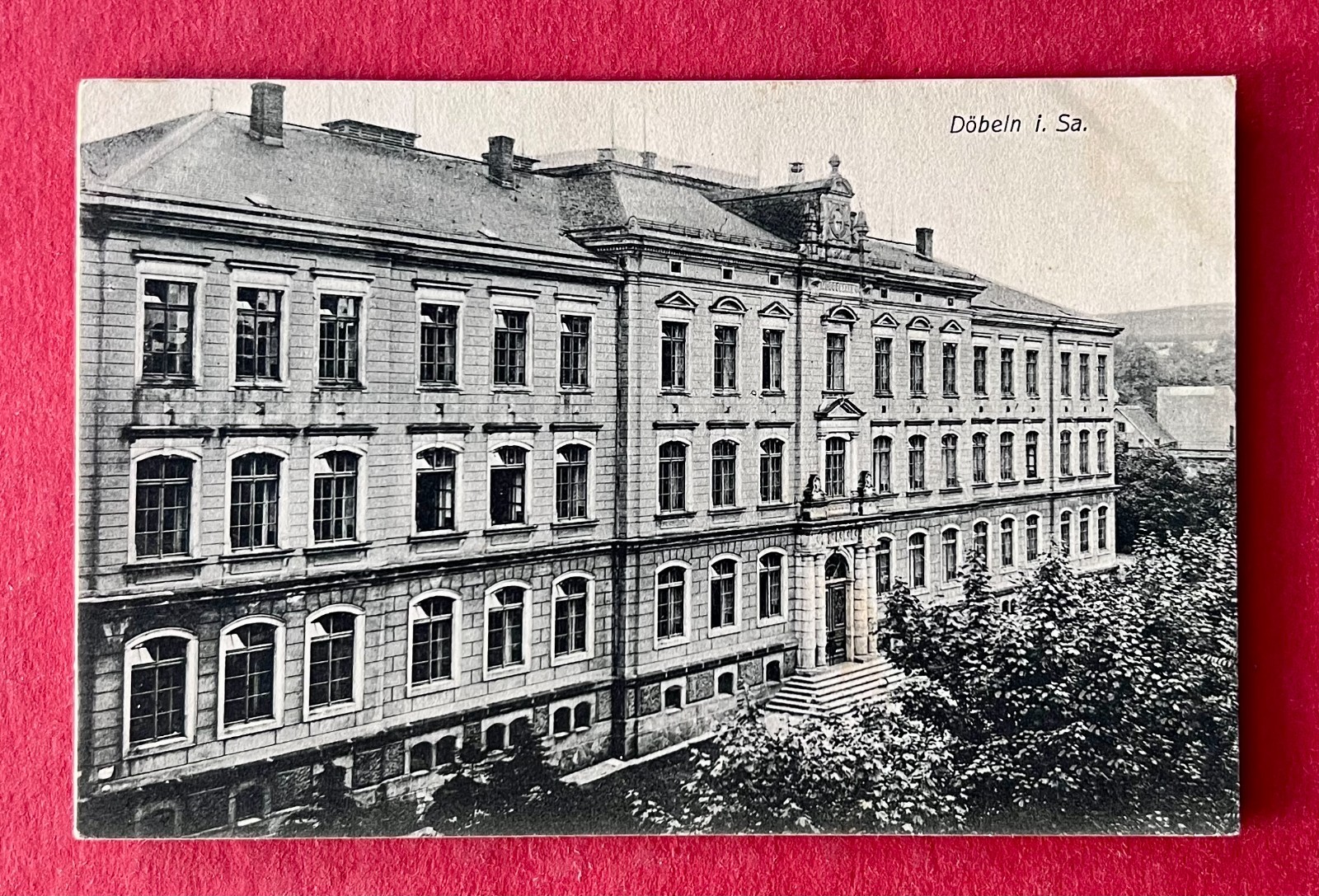 Postcard Döbeln 1915 Gymnasium School (181665
