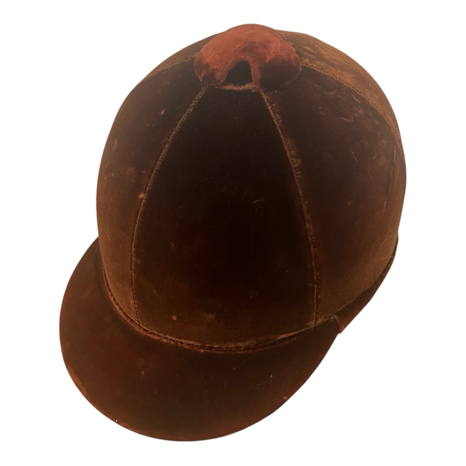 Vintage 1960s Faulkner’s Kansas City Youth Equestrian Hunt Riding Velvet Helmet