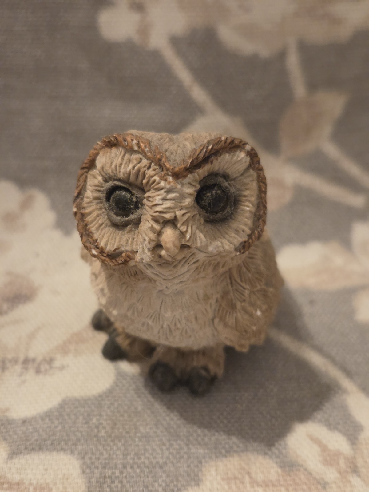 vintage 1980s Stone Critters owl figurine