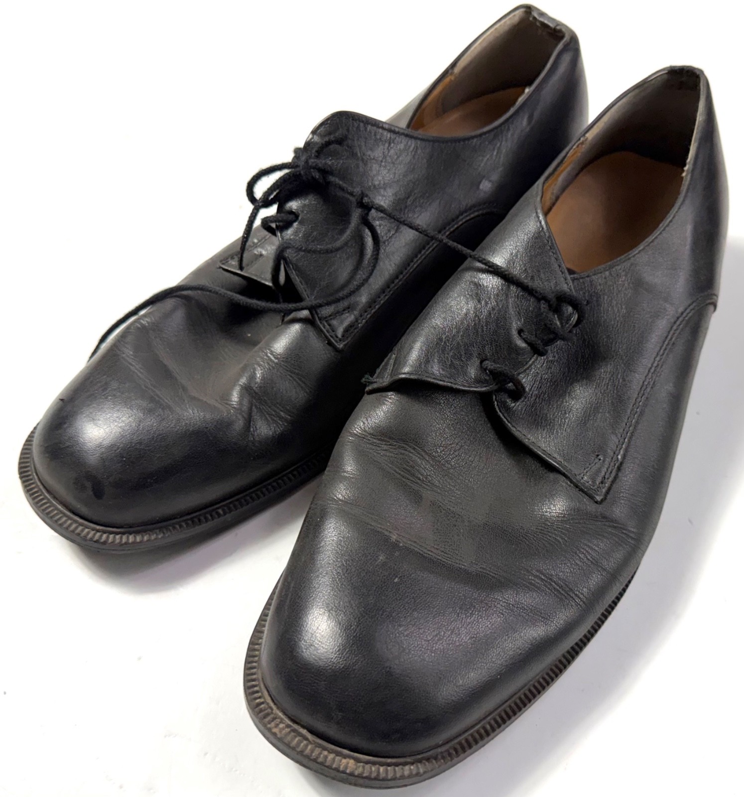 WWII US NAVY ENLISTED OFFICER LOW QUARTER DECK SHOES- SIZE 12