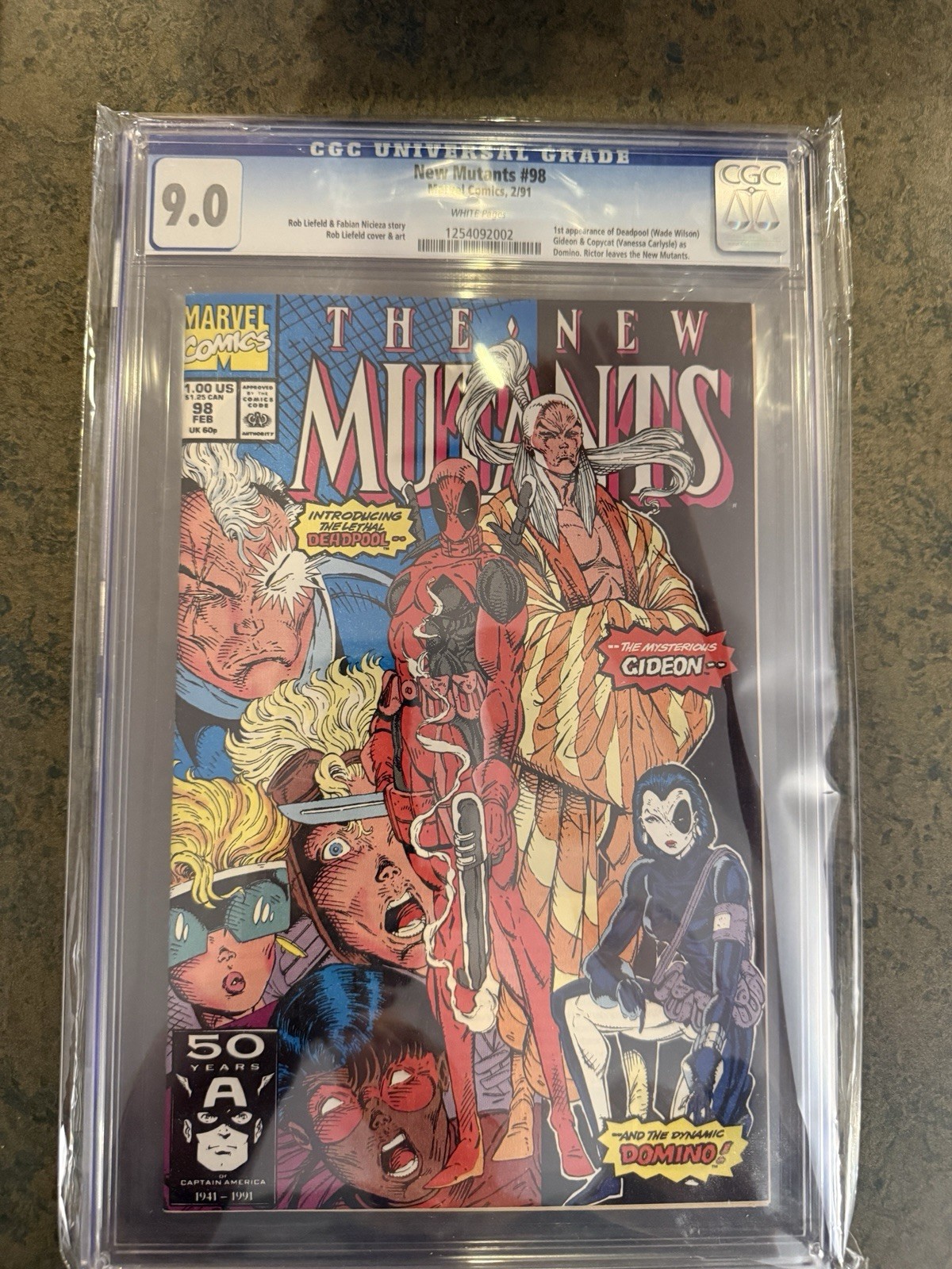 New Mutants #98 CGC 9.0 Marvel Comics 1st App of Deadpool 1991