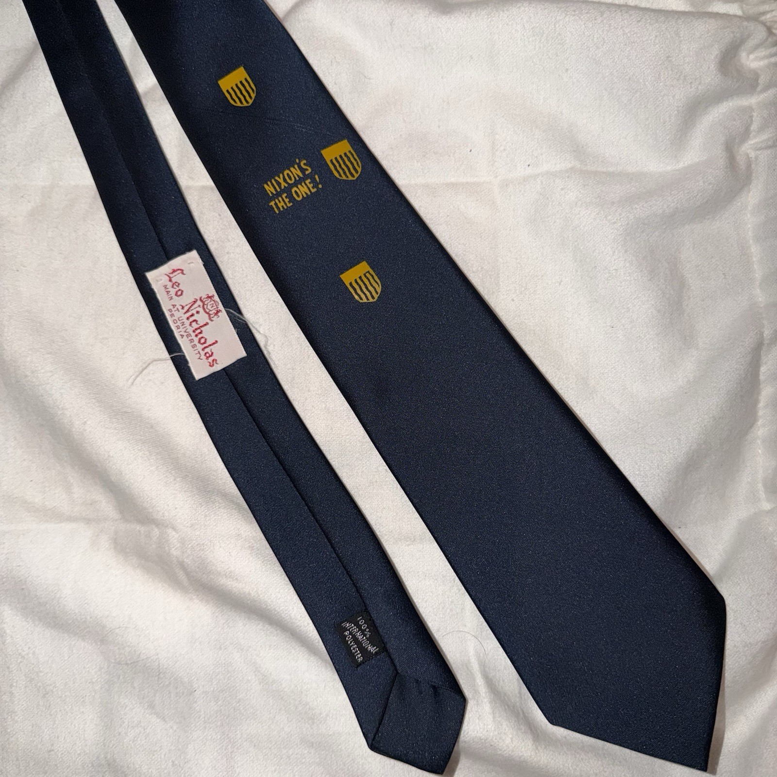 Nixon 1968 Presidential Campaign Neck Tie — RARE — True Vintage Collectible