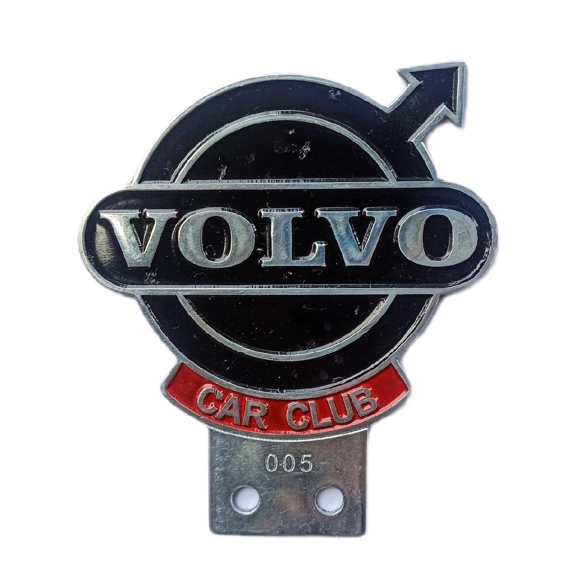 Vintage Volvo Car Club Black Emblem Logo Badge Duralium Durable Insignia  LG214