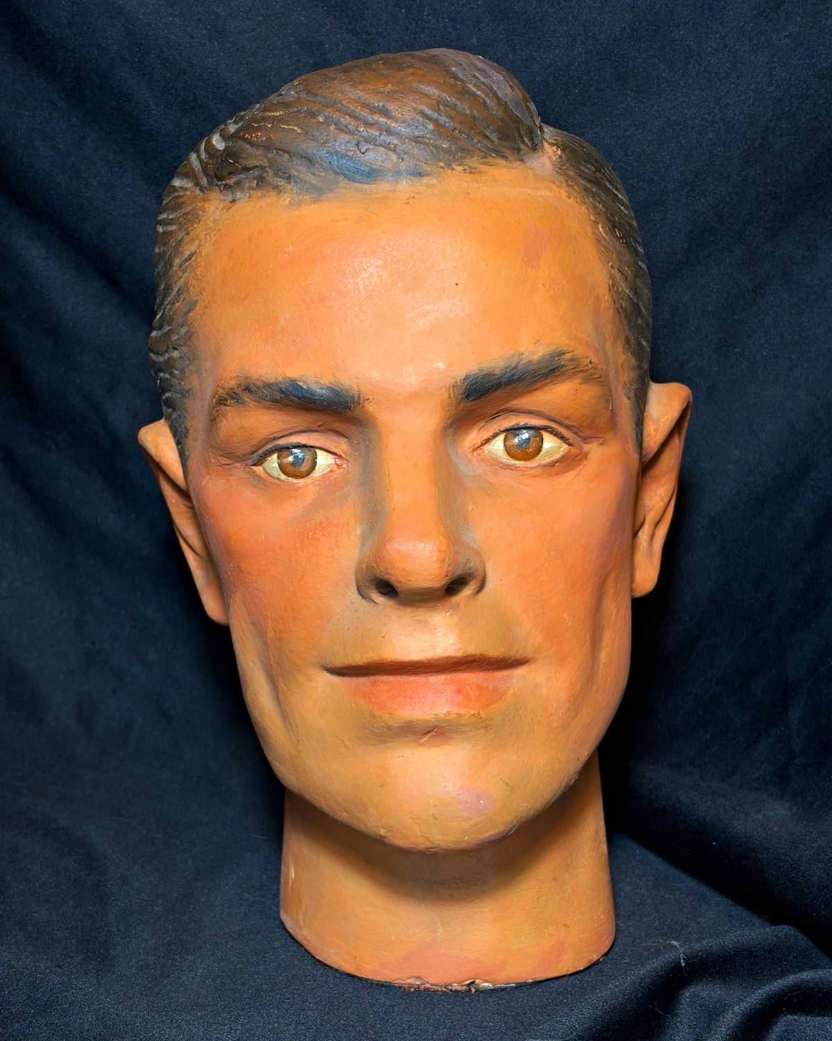 Vintage 1940's Plaster Men's Mannequin Head