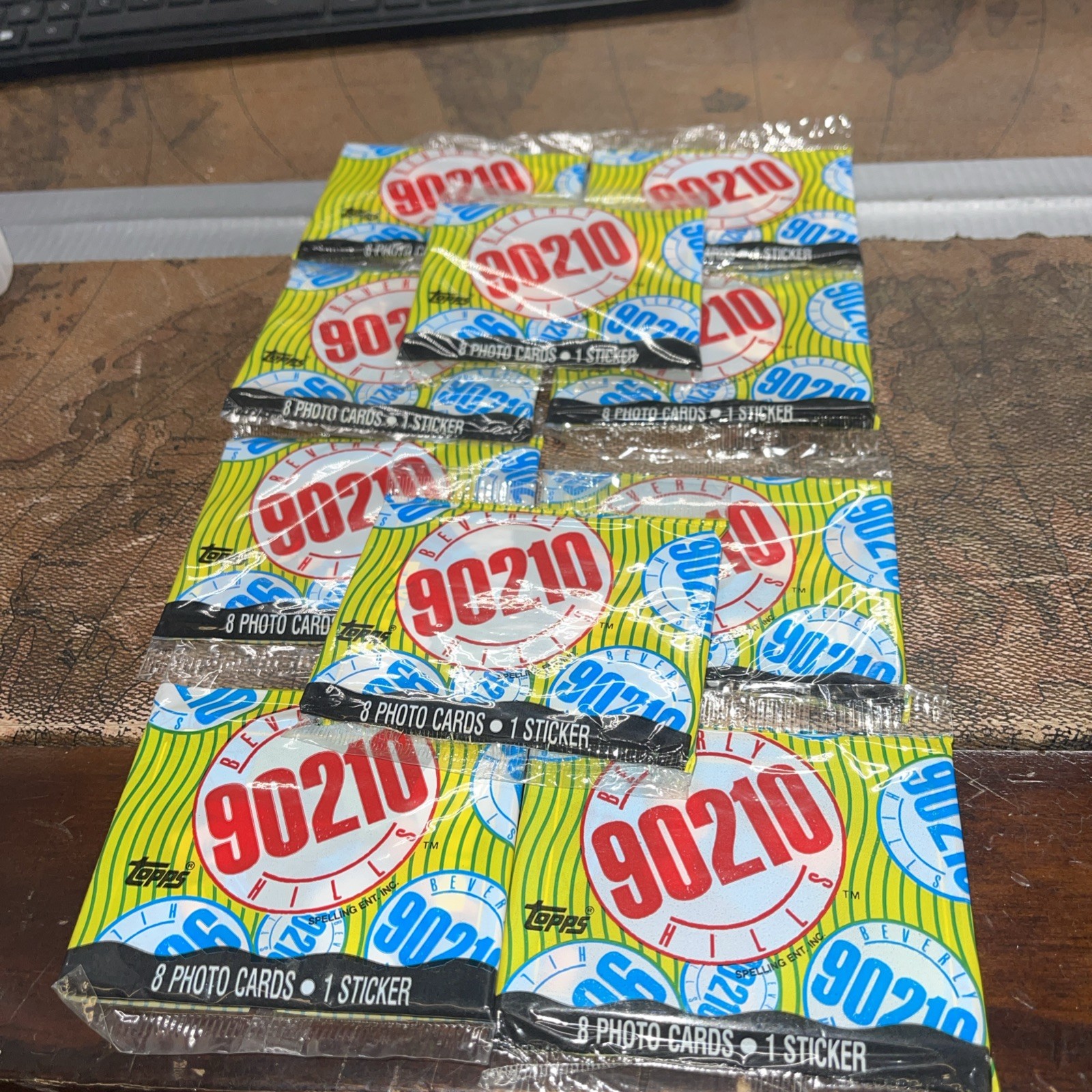 1991 Topps Beverly Hills 90210 Sealed Cello Pack Lot Of 10 Sealed Packs TV Cards