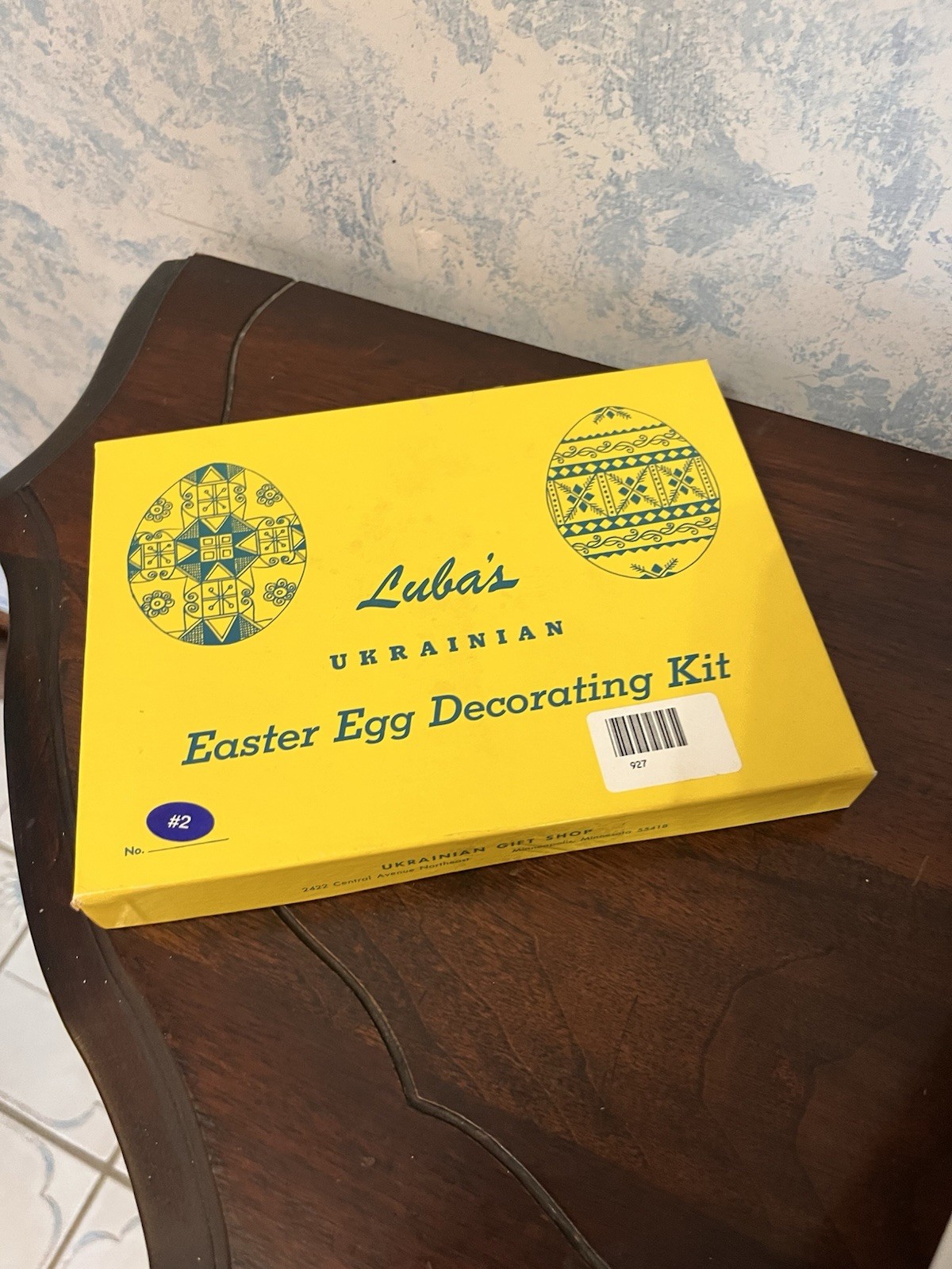Vtg Luba's Ukrainian Easter Egg PYSANKY Decorating Kit & Instruction