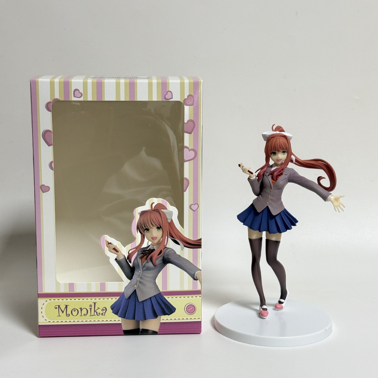 Monika & Sayori Figure Anime Doki Doki Literature Club Model Toys Statue w/Box