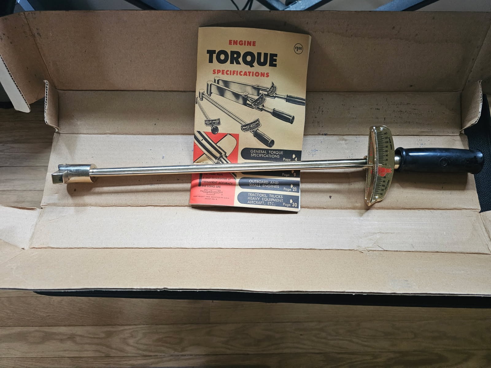c.1963 Chrysler Master Technician Service Conference Award Gold Torque Wrench