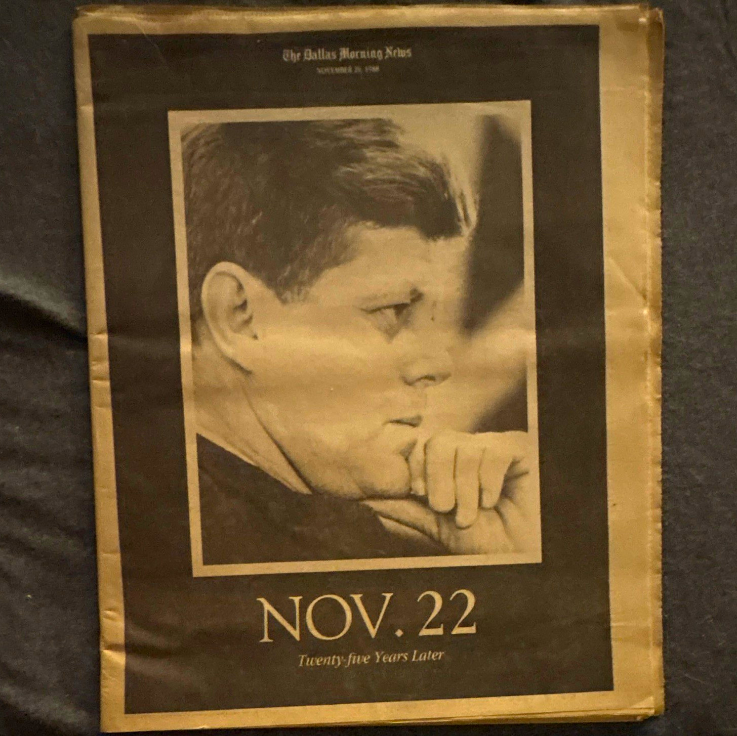 The Dallas Morning News Newspaper November 20, 1988 Twenty-five Years Later\