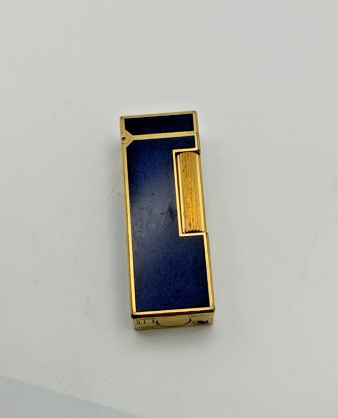 Vintage 1970s Dunhill Rollagas In Lapus Lazuli Lacquer