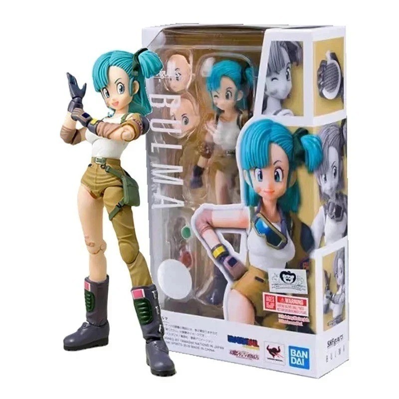 Anime Dragon Ball Figures Bulma Goku Action Figure Movable PVC with box
