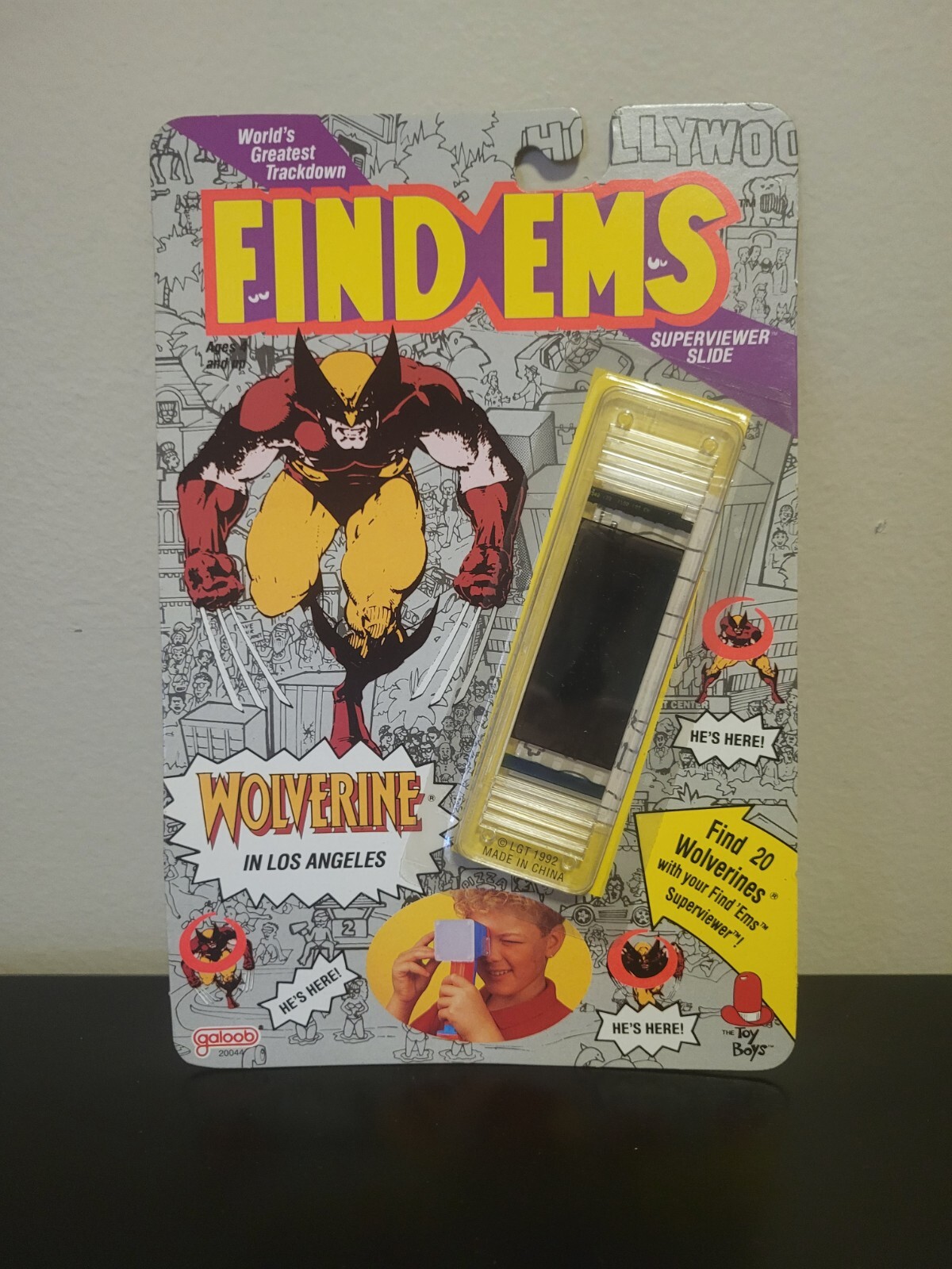 VTG NEW RARE 1992 WOLVERINE Find Ems Superviewer Slide Toy XMEN