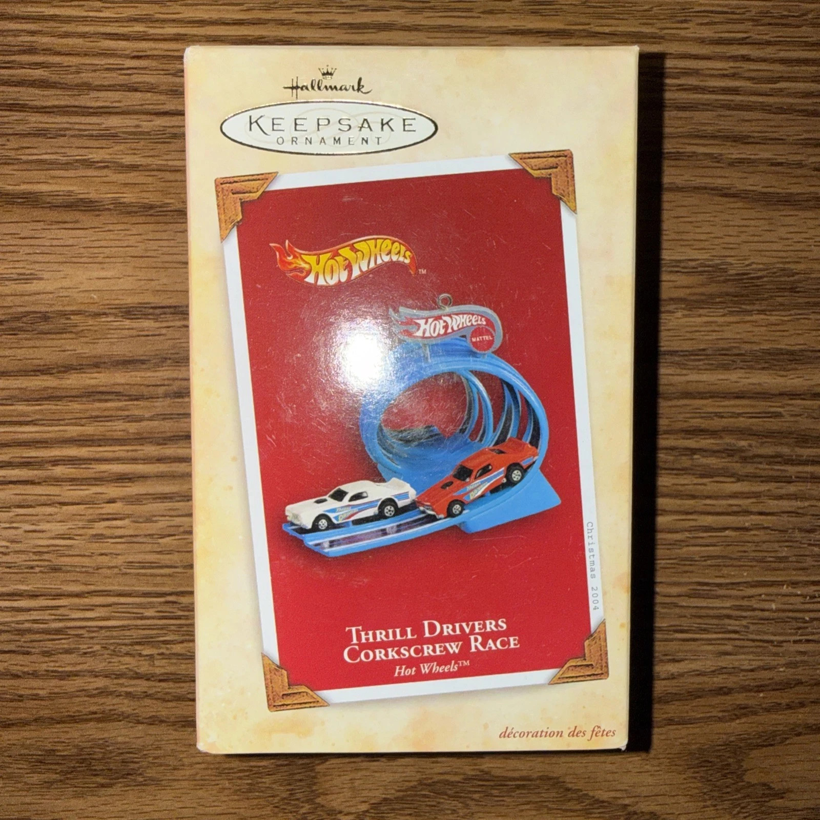 2004 Hot Wheels Thrill Drivers Corkscrew Race Hallmark Ornament-11-12-154
