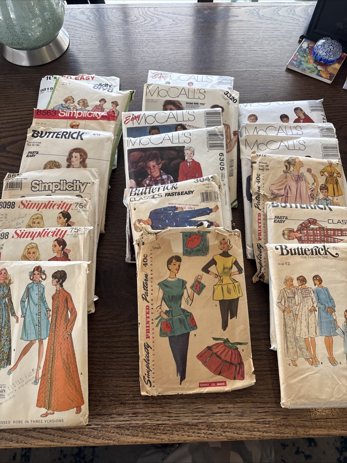 Lot of  19 Vintage Sewing Patterns Simplicity McCalls Butterick Uncut