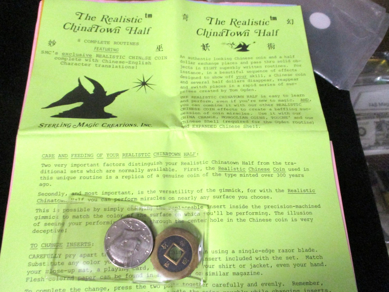 Chinatown Half Sterling Magic Coin Trick