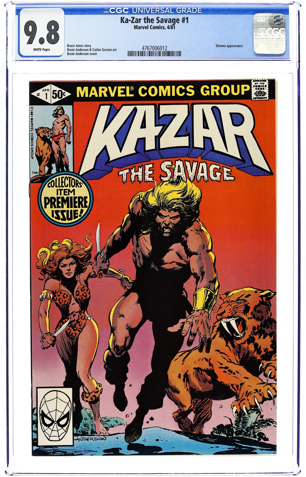 Ka-Zar the Savage 1D CGC 9.8 1981 4767006012