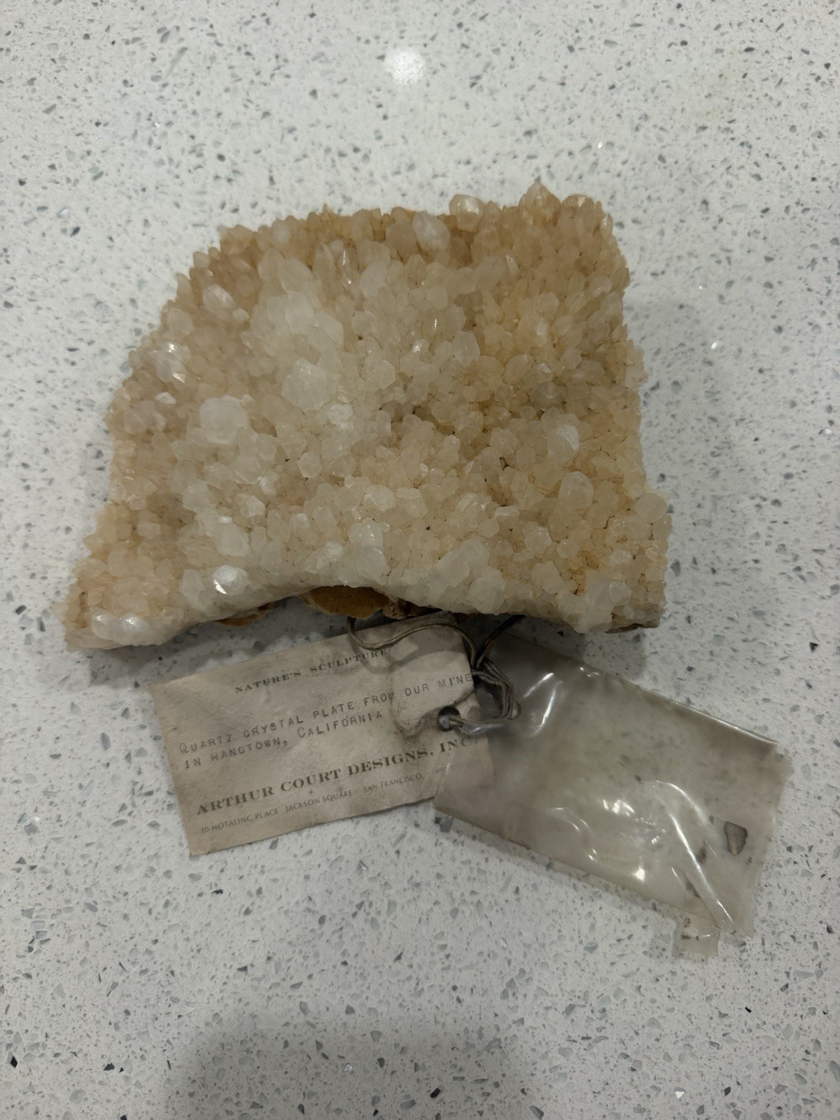 Vintage Arthur Court Designs Natural Quartz Crystal Plate – Hangtown California