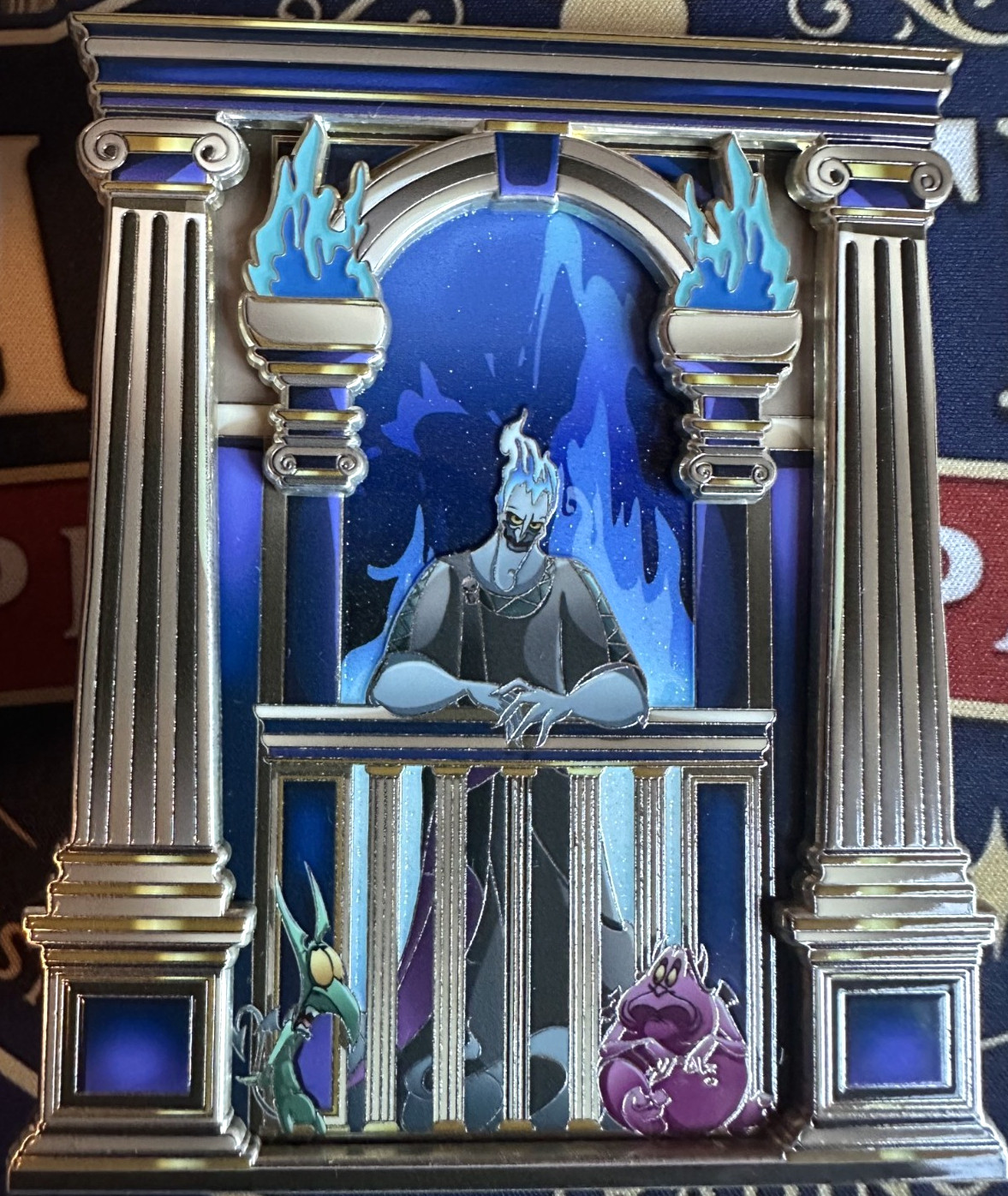 Hades-Disney Pin on Pin Fantasy Pin-Hercules-LE 30-Rare