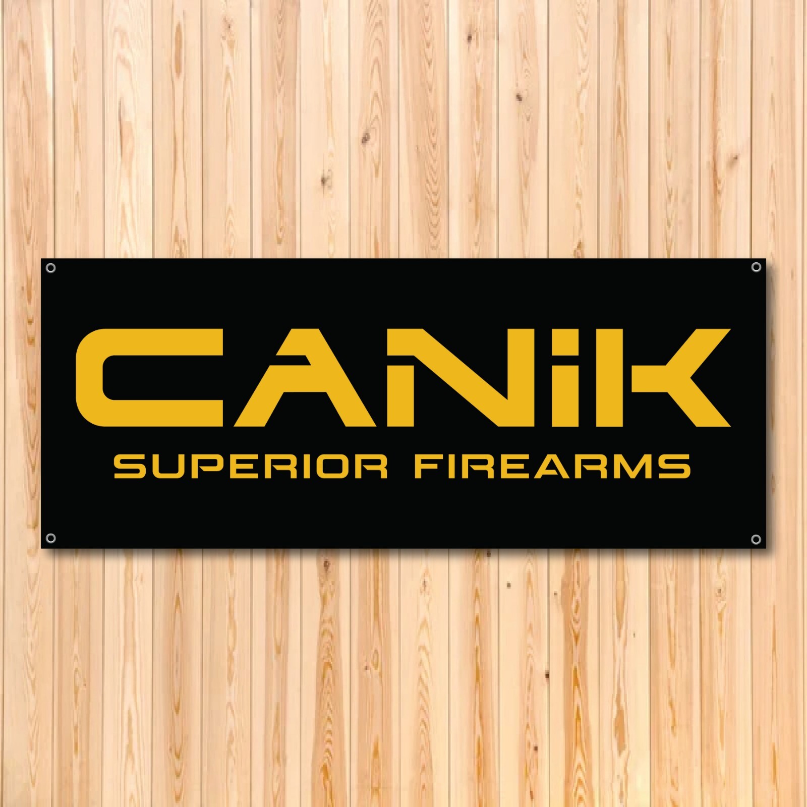 CANIK GUN LOGO 5X2 FT VINYL BANNER MAN CAVE / GUN ROOM