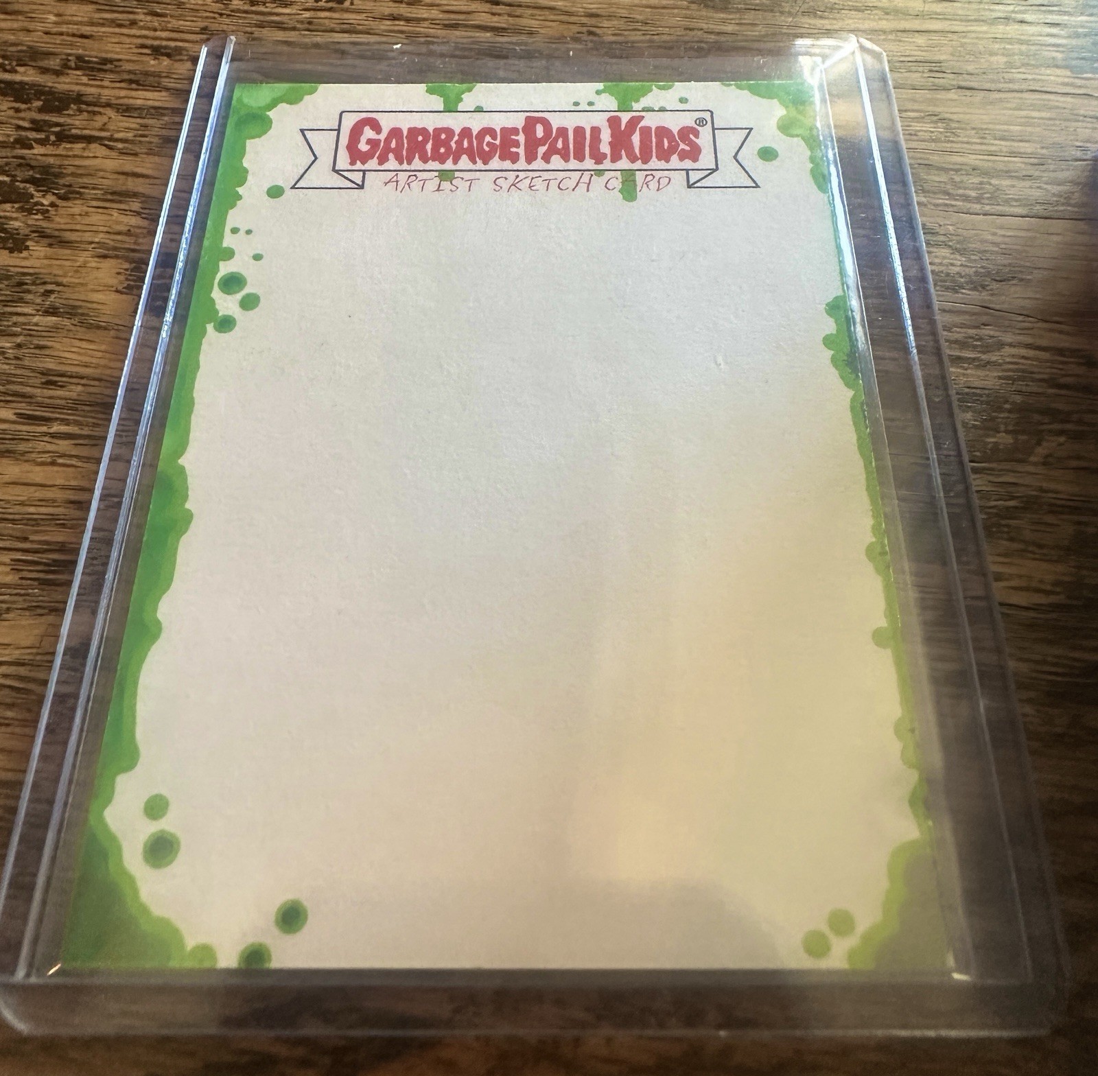1 Rare OFFICIAL GPK Blank Artist Proof Sketch Card 2015 IDW X Garbage Pail Kids