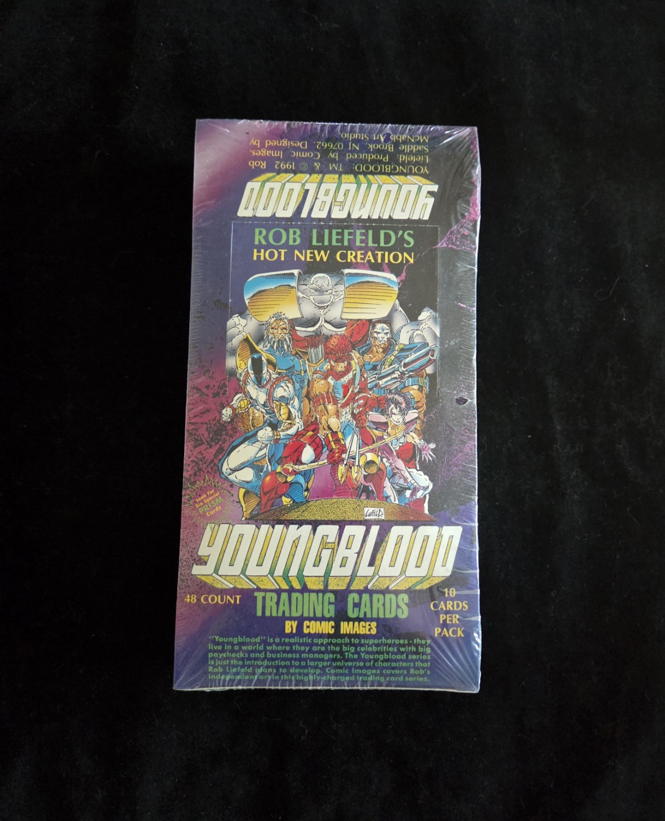 Youngblood Trading Cards Sealed Box 48 Packs Comic Images Rob Liefeld 1992