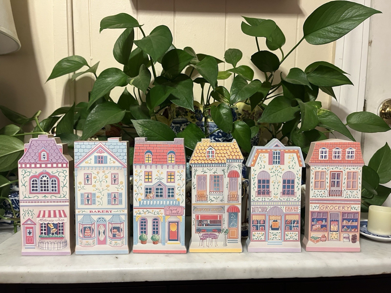 The Lenox Village Flats Full Set Of 6 1997