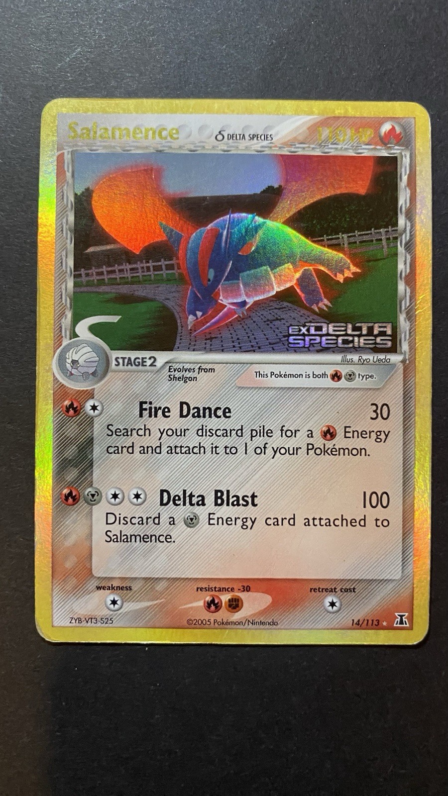 Pokemon Card Salamence 14/113 EX Delta Species 2005 Reverse Holo English
