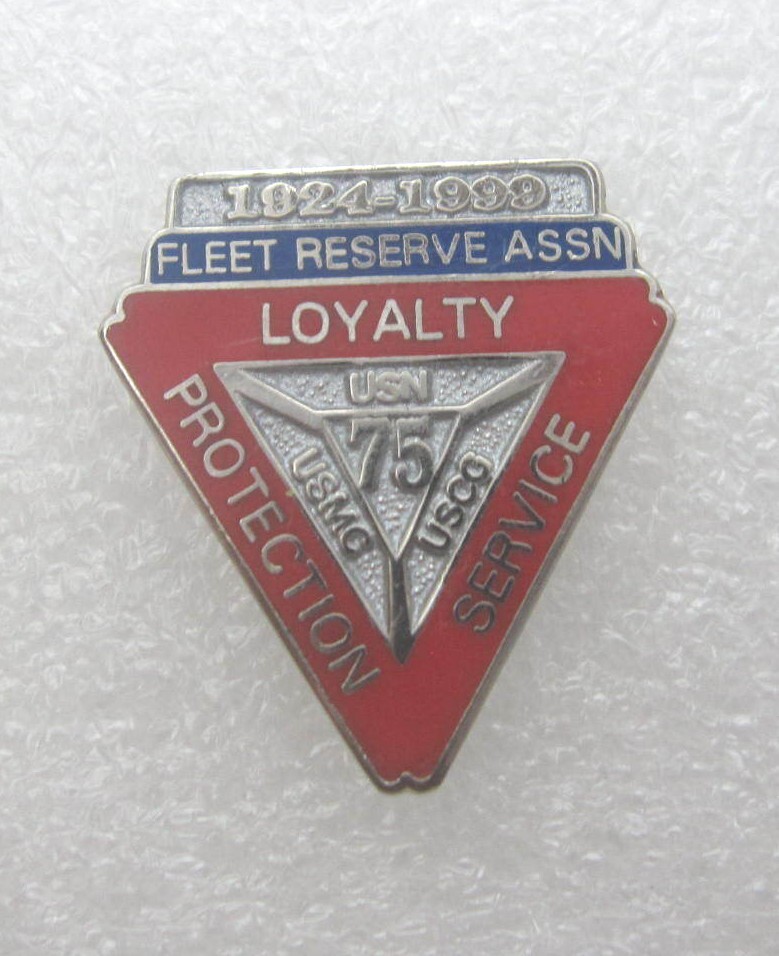 1924-1999 Fleet Service Assn USN USMC USCG Military Lapel Pin (B872)