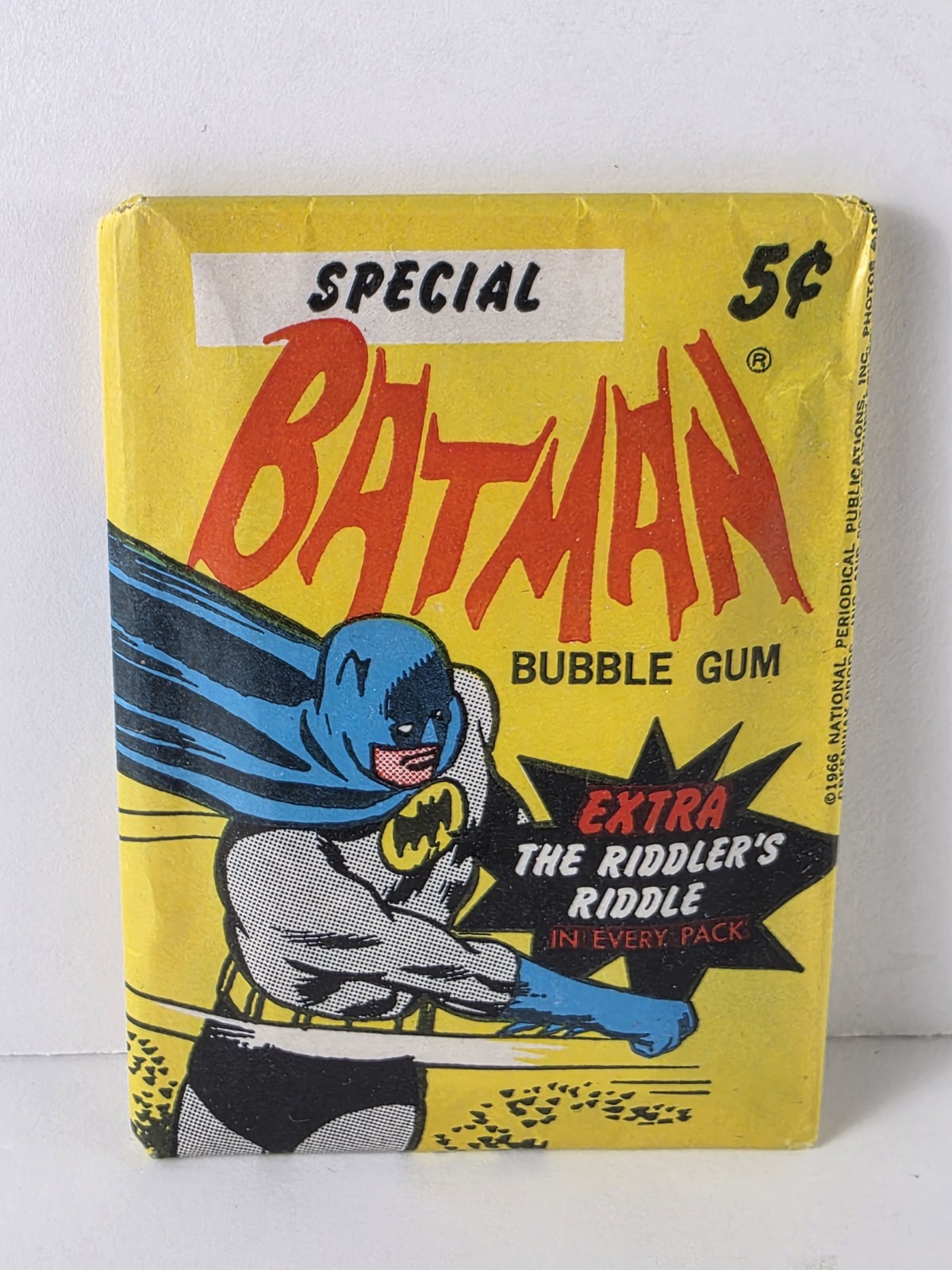 1966 TOPPS BATMAN WAX PACK VERY RARE MT