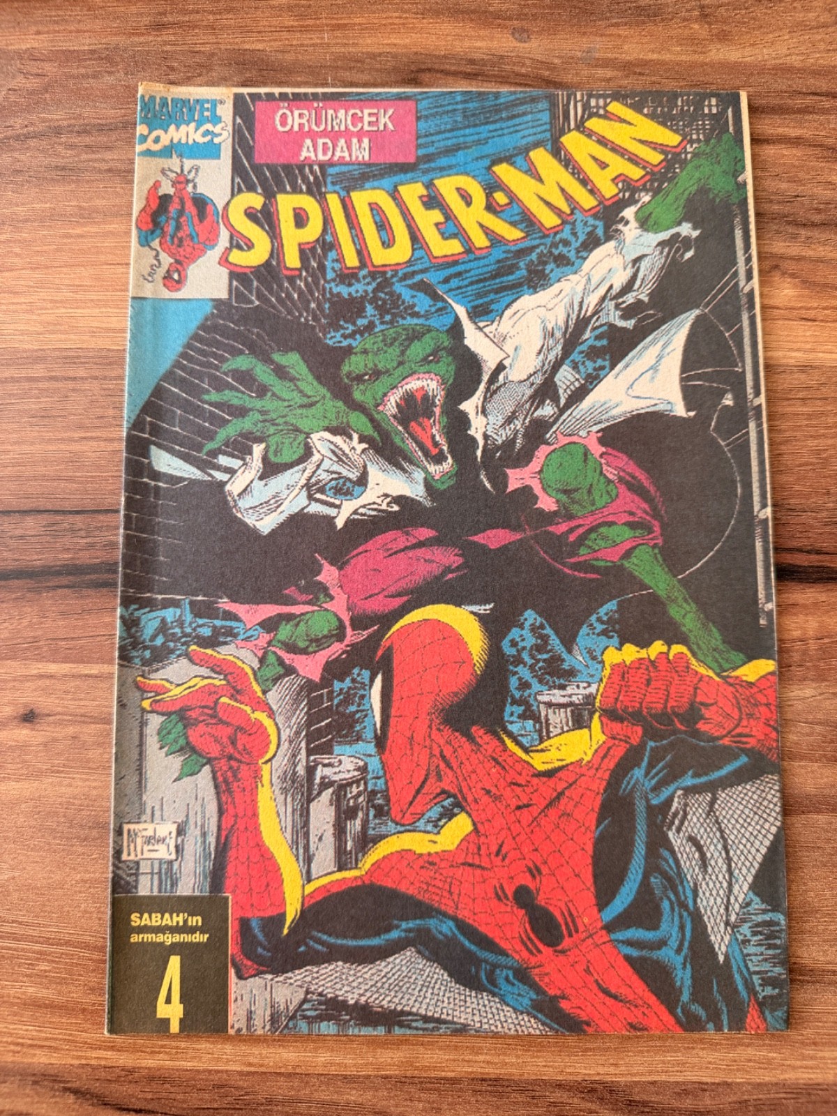 Spider-Man #4 Turkish Sabah Promo Todd McFarlane Lizard Rare Marvel Comic