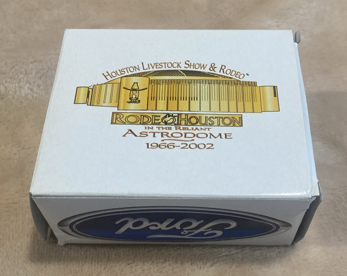 1966 - 2002 Houston Livestock Show & Rodeo In Astrodome Lapel Pin NIB 