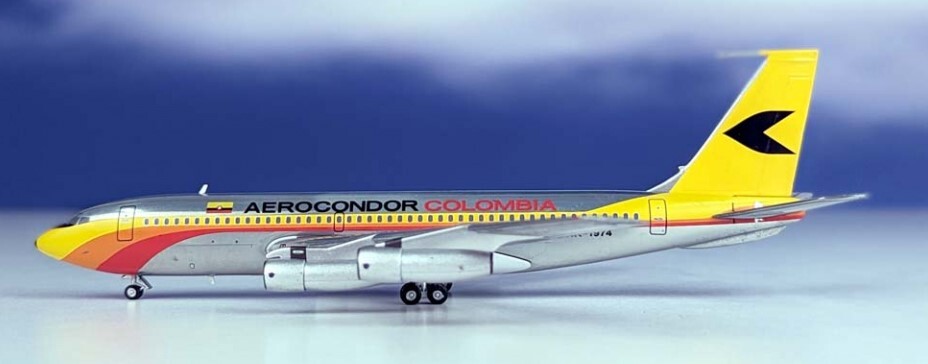 Aeroclassics AC211070 Aerocondor Colombia B720-023B HK-1974 Diecast 1/200 Model 