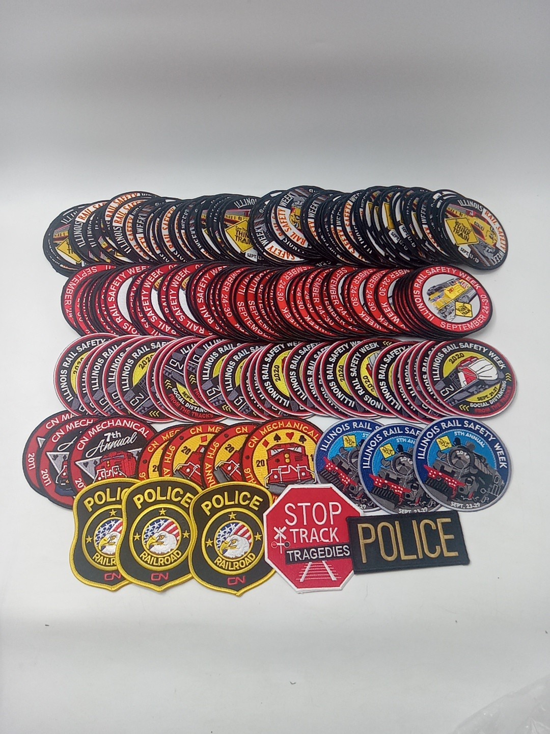 CN Railroad Patch Lot Canadian National Wholesale Lot Of 189 New Iron On Patches