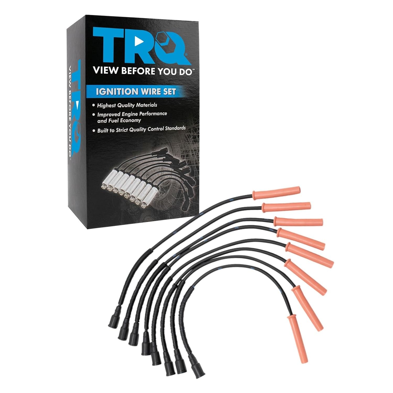 TRQ Ignition Spark Plug Wire Kit Set