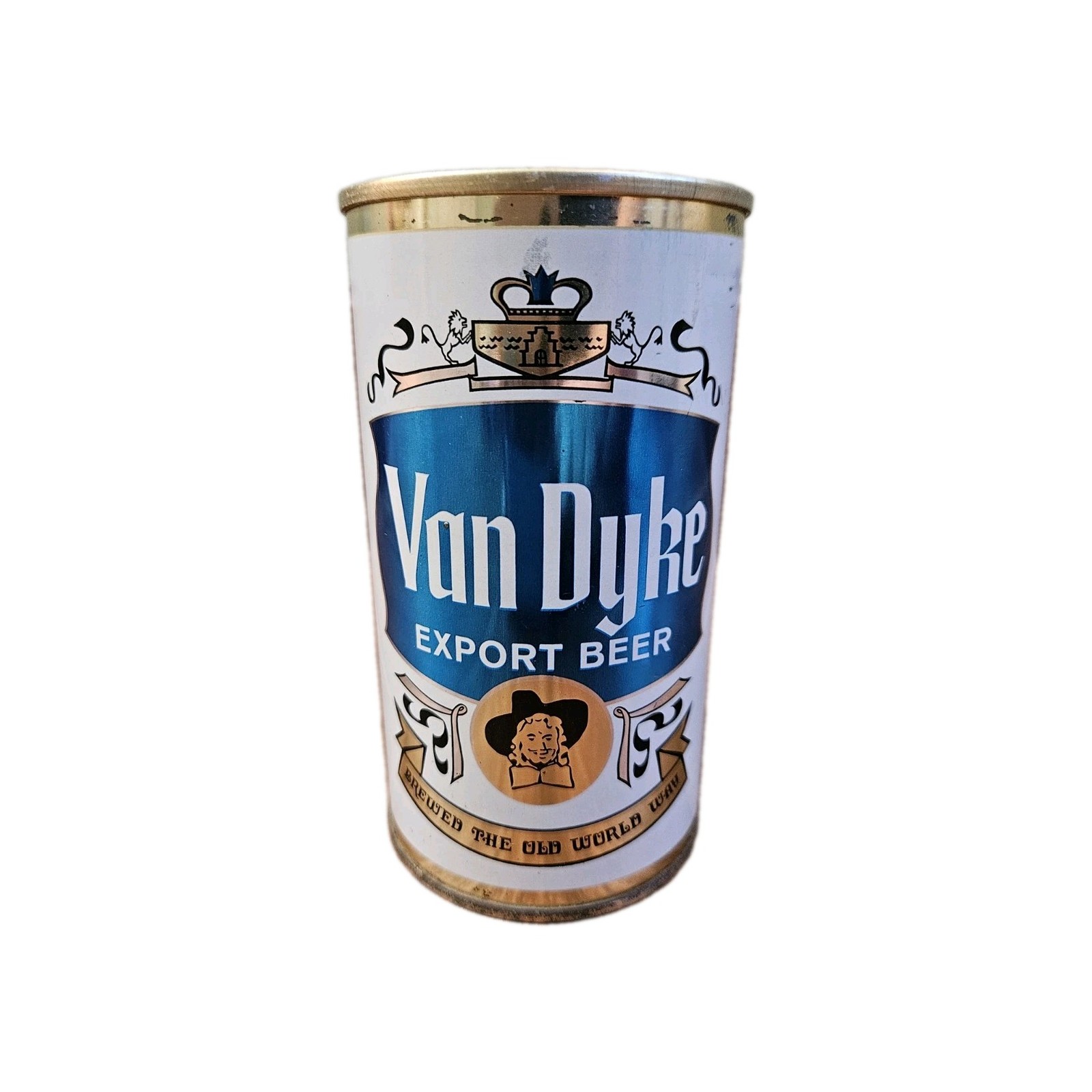 Van Dyke Brewing Company Steel Beer Can 12 oz Zip Tab St. Charles MO 1967-70