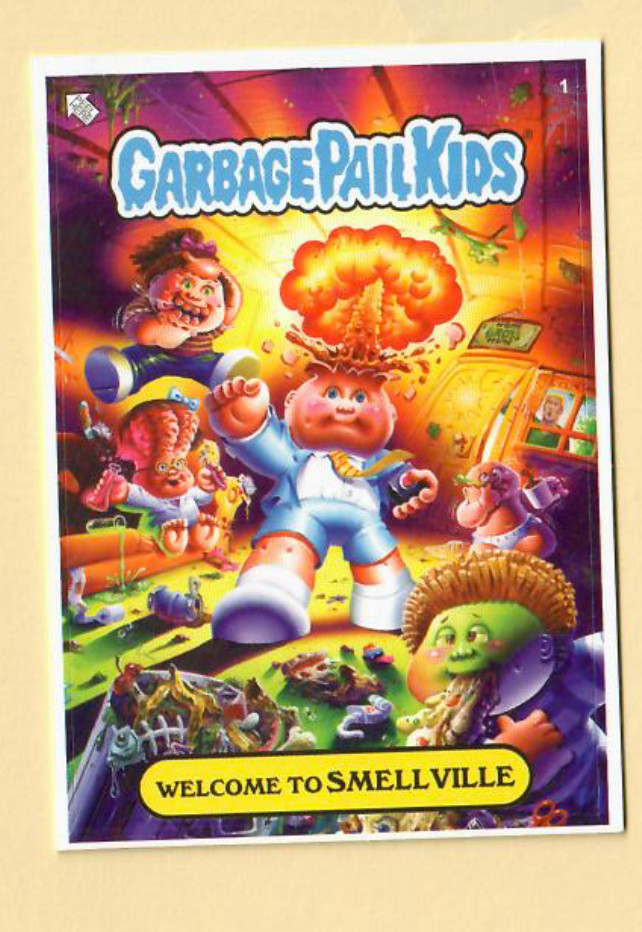 Adam Bomb Welcome to Smellville Storybook Bonus Sticker Garbage Pail Kids Card