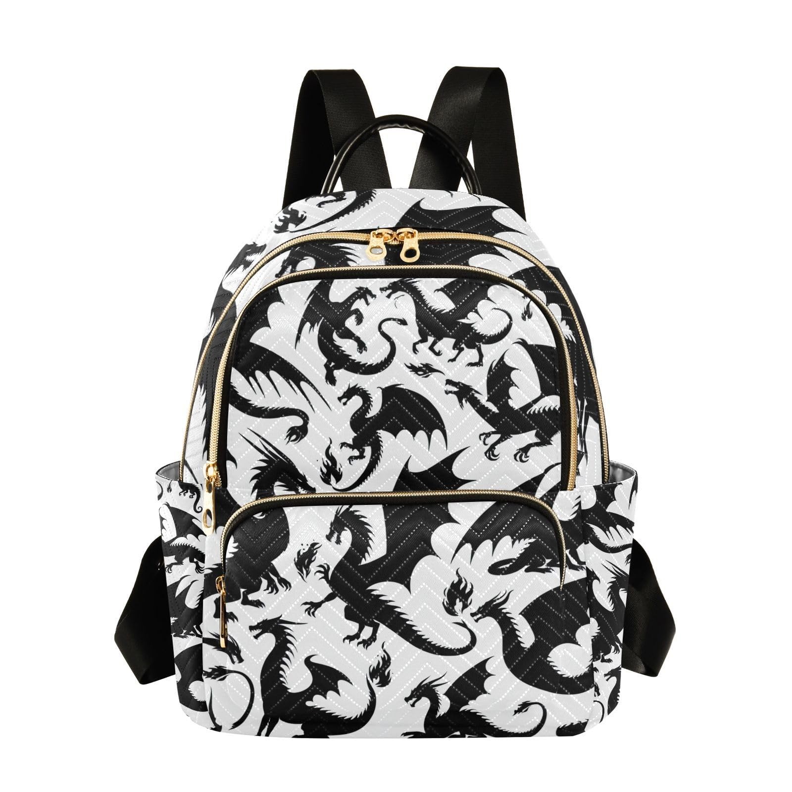 Mini Backpack for Women Dragon Mini Backpack Purse Lightweight Small Daypack, 8.