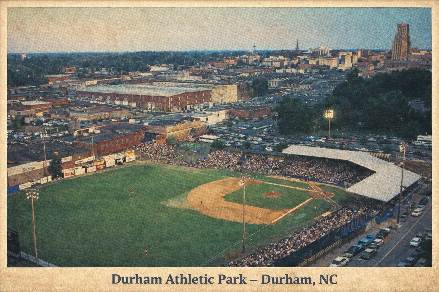 Durham Athletic Park - Durham, North Carolina Modern Postcard D256