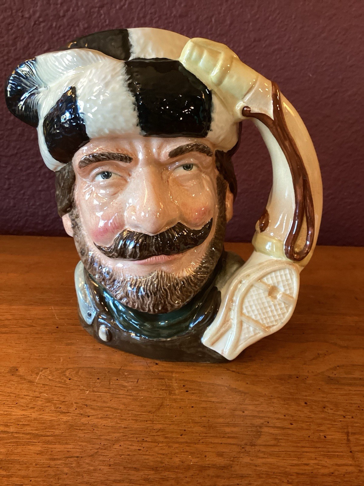 Vintage Royal Doulton Trapper Character Ceramic Toby Jug #D6609