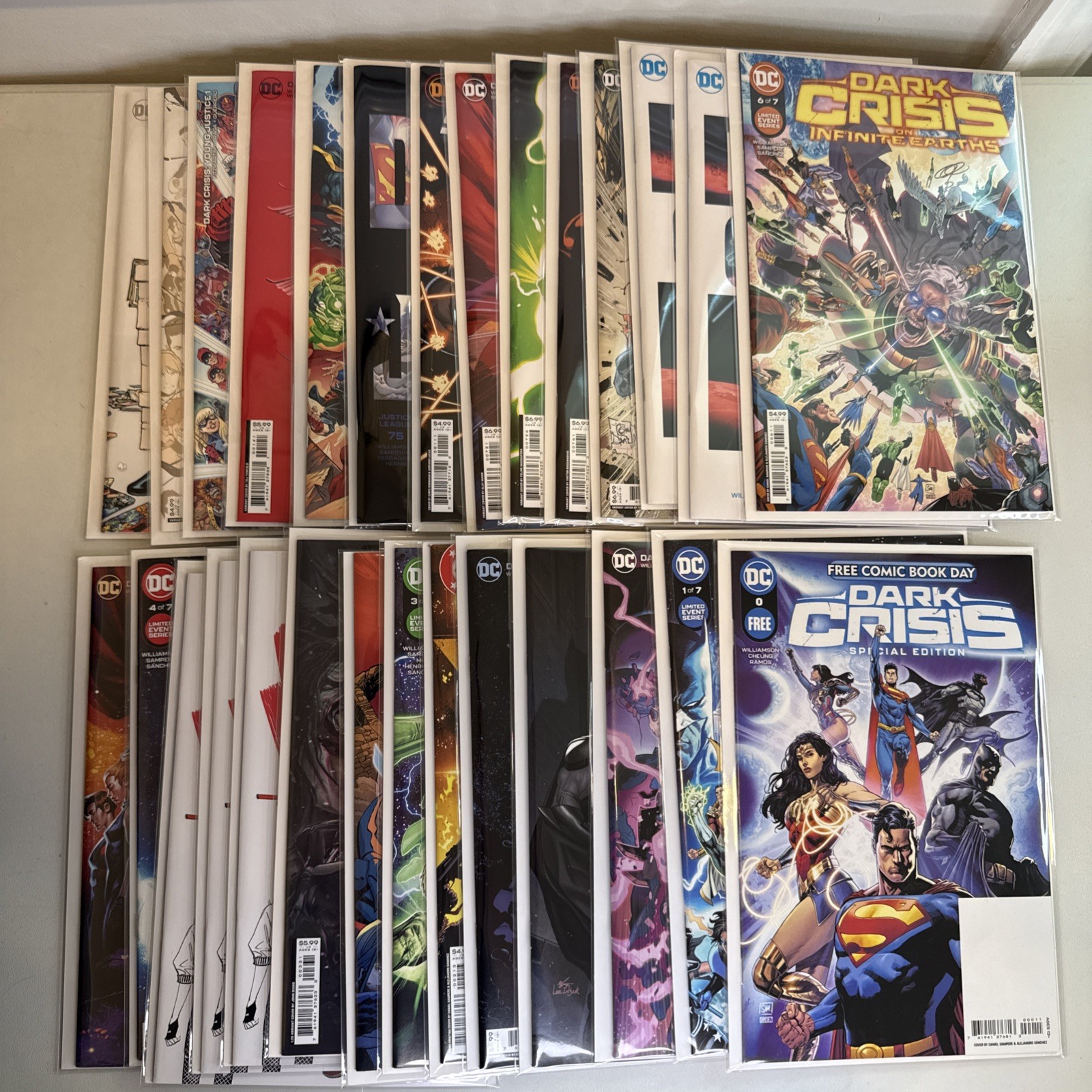 Dark Crisis On Infinite Earths 1-7 Complete + - 28 DC Comics - Multiple Ratios