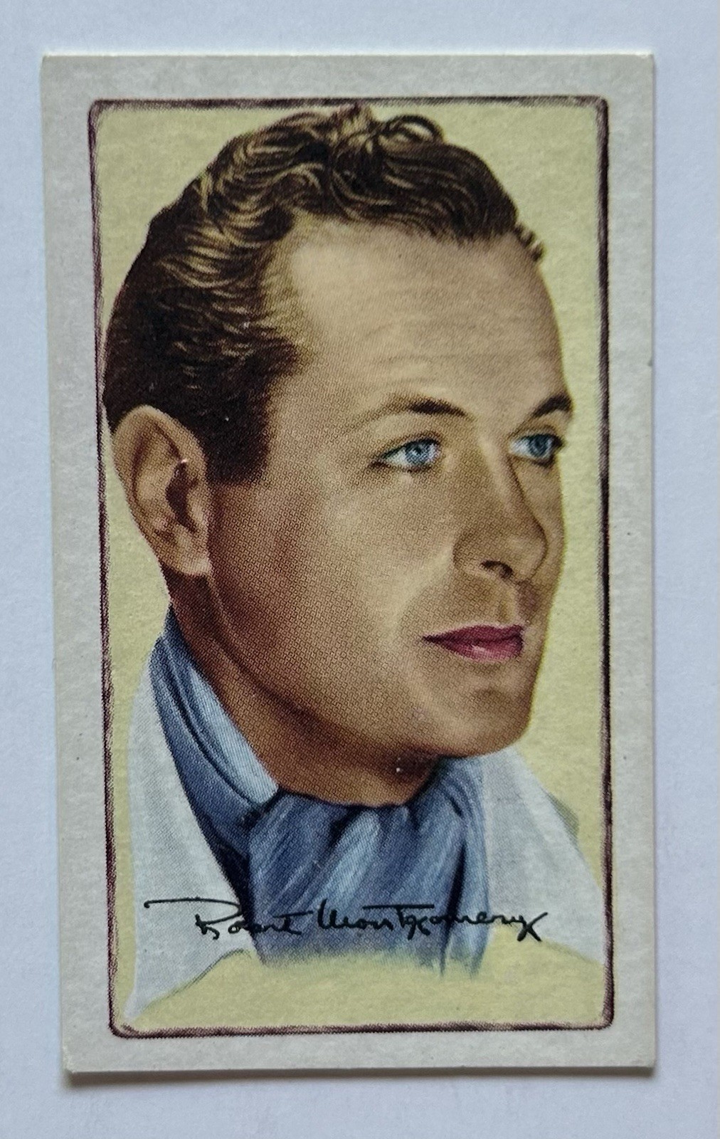 Gallaher Signed Portraits Famous Stars Robert Montgomery Tobacco Card CC18