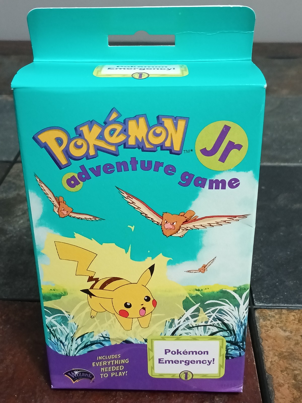 New 1999 Wotc Wizards Hasbro Nintendo Pokemon Jr Adventure Card Game Emergency