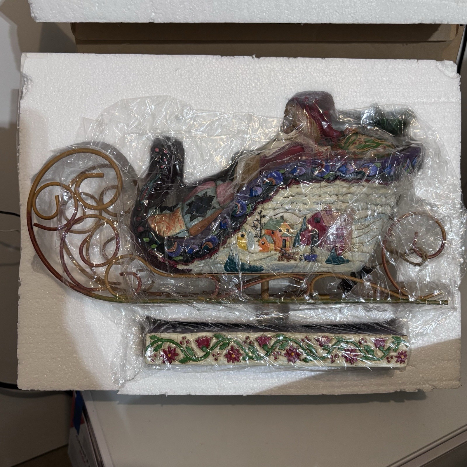 NIB And Vtg. Large Heartwood Creek Jim Shore ‘Delivering Joy’ Boxed  2004 Enesco