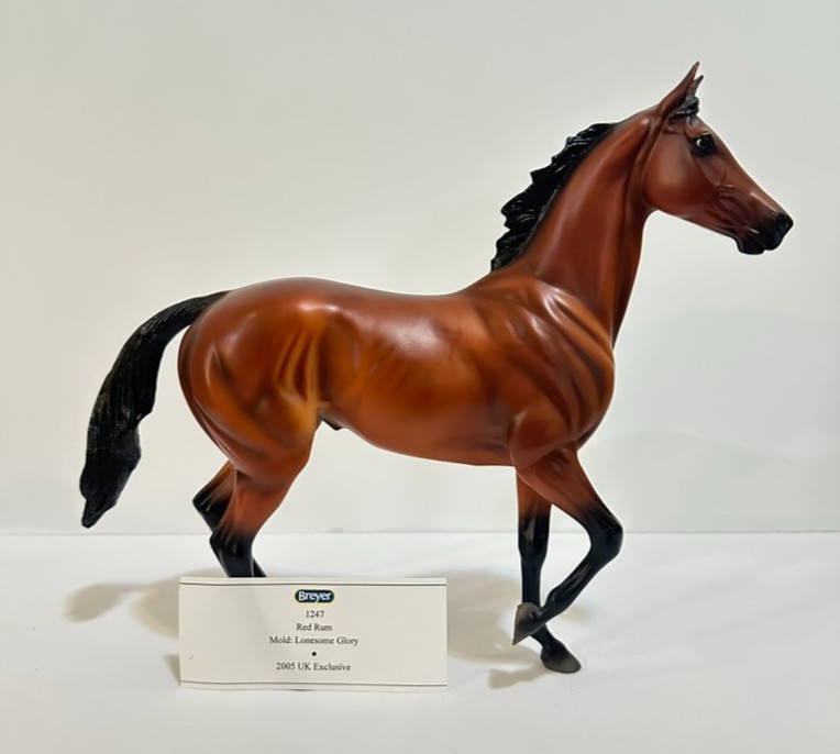 Breyer 2005 Red Rum UK Exclusive #1247 Lonesome Glory Mold EUC